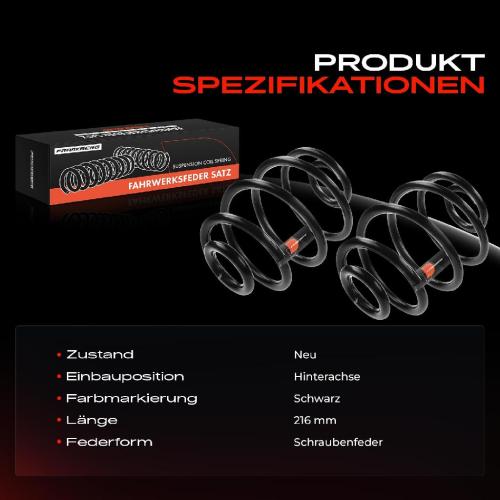 Frankberg 2x Fahrwerksfeder Hinterachse f r Opel Corsa A CC S83 Corsa A Corsa A TR 1982-1994 Bild Frankberg 2x Fahrwerksfeder Hinterachse f r Opel Corsa A CC S83 Corsa A Corsa A TR 1982-1994