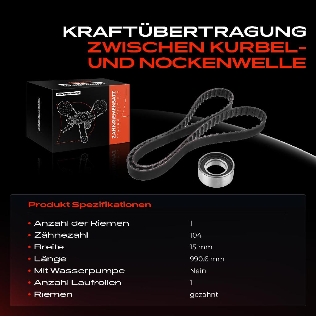 1x Zahnriemensatz Zahnriemen für Autobianchi Y10 Fiat Panda Tipo Uno Lancia Lancia 1.0L 1.1L