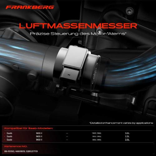 1x Luftmassenmesser für Saab 900 II 2.0L 2.3L 2.5L 1995-1996 Bild 1x Luftmassenmesser für Saab 900 II 2.0L 2.3L 2.5L 1995-1996