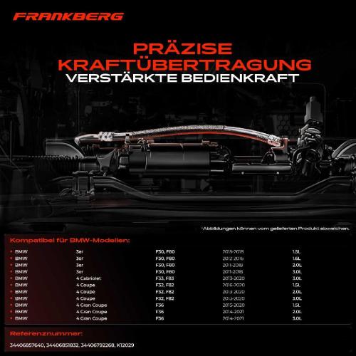 2x Seilzug Feststellbremse Hinterachse beidseitig für BMW 3er F30 F31 F34 4er F36 F32 F33 Bild 2x Seilzug Feststellbremse Hinterachse beidseitig für BMW 3er F30 F31 F34 4er F36 F32 F33