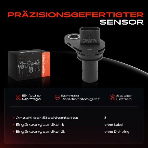 1x Kurbelwellensensor Impulsgeber für BMW 5er F10 F06 F12 F13 F15 F16 F01 Alpina B6 Bild 1x Kurbelwellensensor Impulsgeber für BMW 5er F10 F06 F12 F13 F15 F16 F01 Alpina B6