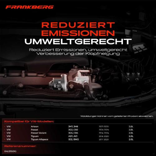 Frankberg 1x AGR-Ventil Abgasrückführungsventil für VW Passat 3G2 CB2 Passat Variant 3G5 CB5 Tiguan AD1 AX1 Bild Frankberg 1x AGR-Ventil Abgasrückführungsventil für VW Passat 3G2 CB2 Passat Variant 3G5 CB5 Tiguan AD1 AX1