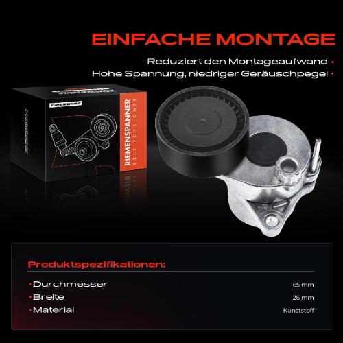 1x Spannrolle Riemenspanner für Mercedes-Benz Sprinter 906 Viano ohne Start Stop Bild 1x Spannrolle Riemenspanner für Mercedes-Benz Sprinter 906 Viano ohne Start Stop