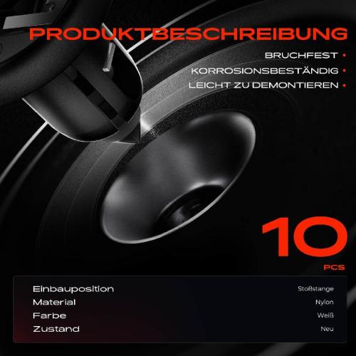 Frankberg 10x Befestigungsclips Stoßstange für BMW E46 E81 E84 E90 F10 F12 F20 G11 G12 Bild Frankberg 10x Befestigungsclips Stoßstange für BMW E46 E81 E84 E90 F10 F12 F20 G11 G12