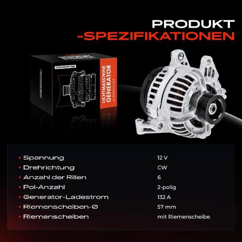 1x Lichtmaschine Generator für Jeep Grand Cherokee II WG WJ 4.0-4.7L 1998-2005 Bild 1x Lichtmaschine Generator für Jeep Grand Cherokee II WG WJ 4.0-4.7L 1998-2005