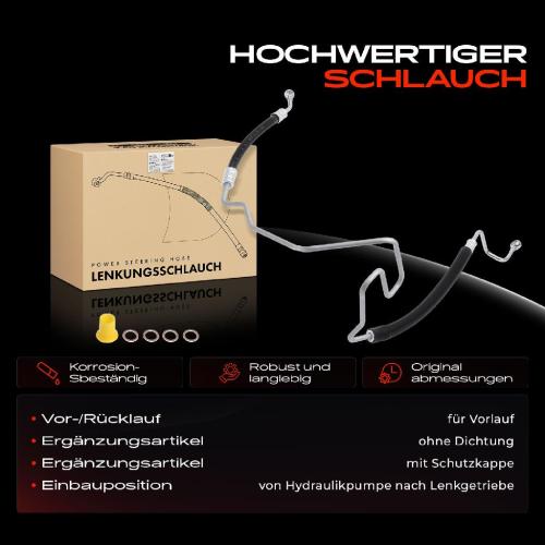 1x Servolenkung Schlauch für VW New Beetle 1C1 9C1 New Beetle Cabriolet 1Y7 1.4L-3.2L Bild 1x Servolenkung Schlauch für VW New Beetle 1C1 9C1 New Beetle Cabriolet 1Y7 1.4L-3.2L