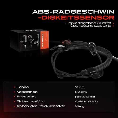 Frankberg 1x ABS Sensor Vorderachse links für Infiniti i30 Nissan Maxima/Maxima QX IV 3.0L 2.0L 1996-2000 Bild Frankberg 1x ABS Sensor Vorderachse links für Infiniti i30 Nissan Maxima/Maxima QX IV 3.0L 2.0L 1996-2000