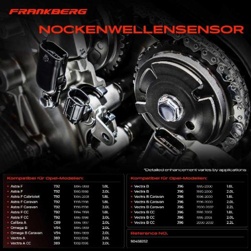 1x Nockenwellenposition Sensor für Opel Astra F Vectra A B Omega B 1.8L 2.0L Bild 1x Nockenwellenposition Sensor für Opel Astra F Vectra A B Omega B 1.8L 2.0L