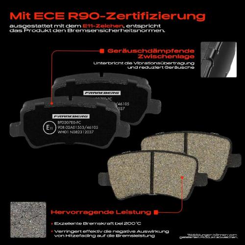 4x Bremsbeläge Hinterachse für Volvo S60 Cross Country S80 V60 I V70 III XC70 Ford Galaxy MK II Bild 4x Bremsbeläge Hinterachse für Volvo S60 Cross Country S80 V60 I V70 III XC70 Ford Galaxy MK II