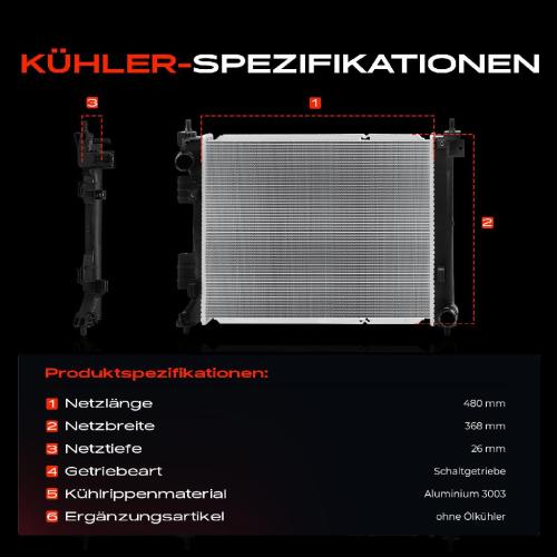 Frankberg 1x Kühler Wasserkühler Motorkühler für Hyundai i20 Active GB IB 1.0L Bj ab 2015 Bild Frankberg 1x Kühler Wasserkühler Motorkühler für Hyundai i20 Active GB IB 1.0L Bj ab 2015