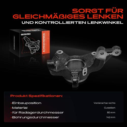 Frankberg 1x Achsschenkel Radaufhängung Vorderachse Rechts für Renault Clio V B7 1.0L 1.3L 1.5L Bj ab 2019 Bild Frankberg 1x Achsschenkel Radaufhängung Vorderachse Rechts für Renault Clio V B7 1.0L 1.3L 1.5L Bj ab 2019