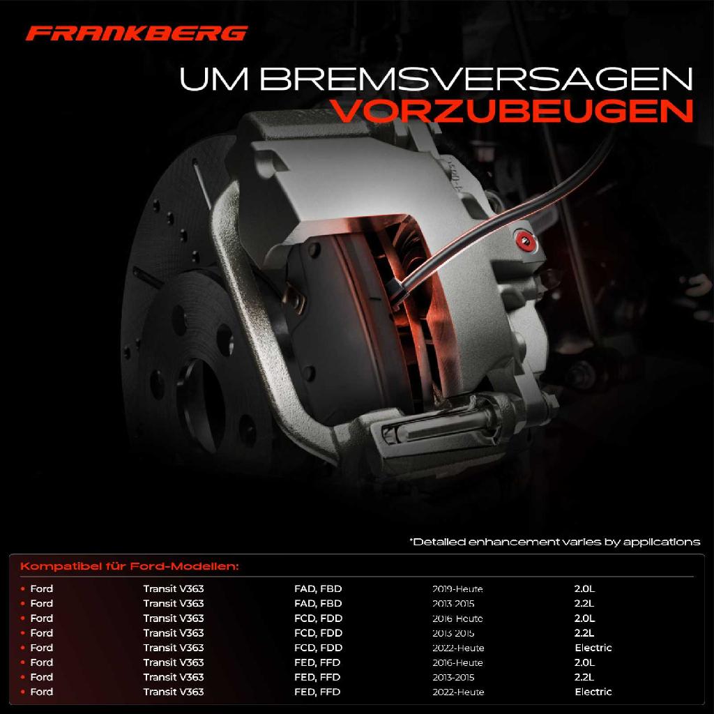 1x Warnkontakt Bremsbelagverschleiß Hinterachse für Ford Transit V363 FA FB FC FD FE FF