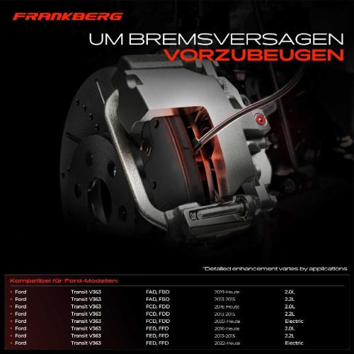 Frankberg 1x Warnkontakt Bremsbelagverschleiß Hinterachse für Ford Transit V363 FA FB FC FD FE FF Bild Frankberg 1x Warnkontakt Bremsbelagverschleiß Hinterachse für Ford Transit V363 FA FB FC FD FE FF