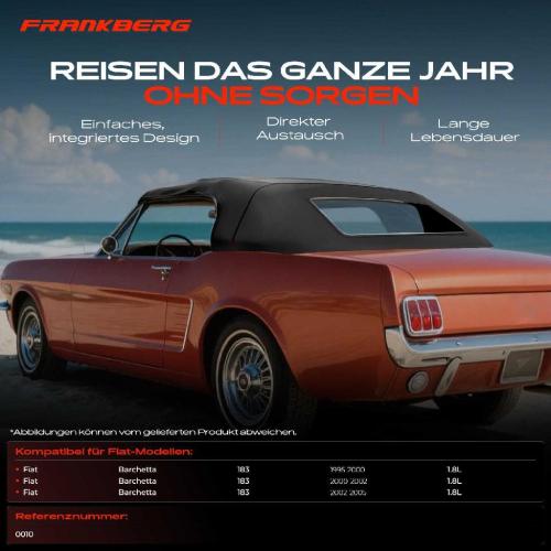 1x Cabrioverdeck Softtop Verdeckbezug für Fiat Barchetta 183 Cabriolet Bild 1x Cabrioverdeck Softtop Verdeckbezug für Fiat Barchetta 183 Cabriolet