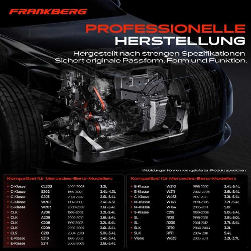 1x Spannrolle Riemenspanner für Mercedes-Benz W203 A209 W210 W211 W463 W220 W639 Bild 1x Spannrolle Riemenspanner für Mercedes-Benz W203 A209 W210 W211 W463 W220 W639