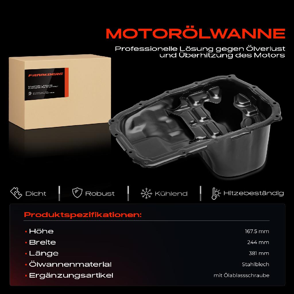 1x Ölwanne Motorölwanne für Toyota Yaris P1 P9 1.0L 1999-2011