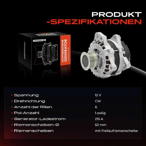 1x Lichtmaschine Generator für Volvo S60 II S90 II V40 V60 I V70 III XC60 II Bild 1x Lichtmaschine Generator für Volvo S60 II S90 II V40 V60 I V70 III XC60 II