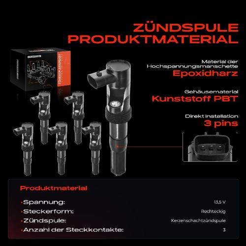 5x Zündmodul Zündspule für Fiat Stilo 192 2.4L 2001-2007 Bild 5x Zündmodul Zündspule für Fiat Stilo 192 2.4L 2001-2007