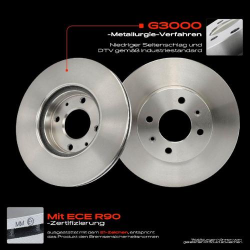 2x Bremsscheiben Vorderachse für KIA Picanto JA TA 1.0L 1.2L Bj ab 2011 Bild 2x Bremsscheiben Vorderachse für KIA Picanto JA TA 1.0L 1.2L Bj ab 2011