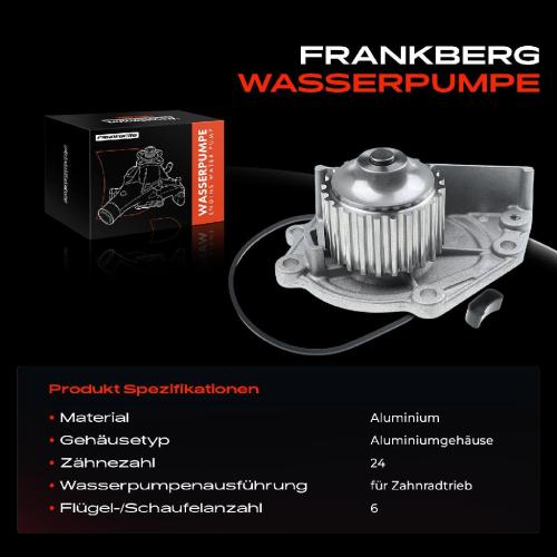 Frankberg 1x Wasserpumpe Kühlwasserpumpe für MG TF ZR ZT Rover 100 200 400 45 75 Coupe XW RT Lotus Land Rover Bild Frankberg 1x Wasserpumpe Kühlwasserpumpe für MG TF ZR ZT Rover 100 200 400 45 75 Coupe XW RT Lotus Land Rover