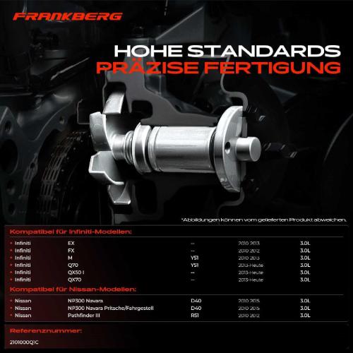 Frankberg 1x Wasserpumpe Kühlwasserpumpe für Infiniti EX FX QX50/70 Nissan NP300 Pathfinder III 3.0L Bild Frankberg 1x Wasserpumpe Kühlwasserpumpe für Infiniti EX FX QX50/70 Nissan NP300 Pathfinder III 3.0L