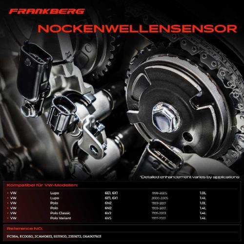 1x Nockenwellenposition Sensor für VW Polo 6N2 6KV Lupo 60 6X1 1.0L 1.4L 1995-2005 Bild 1x Nockenwellenposition Sensor für VW Polo 6N2 6KV Lupo 60 6X1 1.0L 1.4L 1995-2005