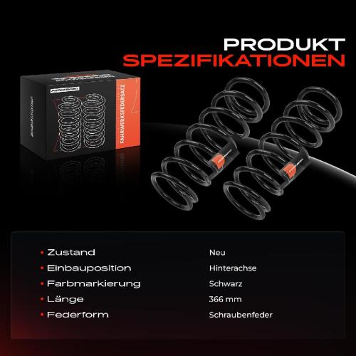 Frankberg 2x Fahrwerksfeder Hinterachse für Honda Accord VII CL CN 2.0L 2.2L 2.4L 2003-2008 Bild Frankberg 2x Fahrwerksfeder Hinterachse für Honda Accord VII CL CN 2.0L 2.2L 2.4L 2003-2008