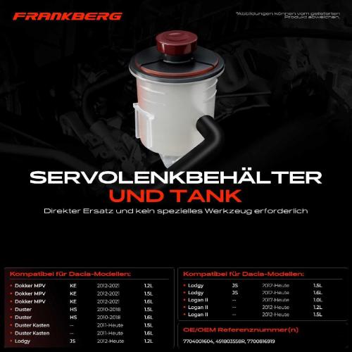 1x Ausgleichsbehälter Servolenkung für Dacia Sandero II MCV II Renault Bild 1x Ausgleichsbehälter Servolenkung für Dacia Sandero II MCV II Renault