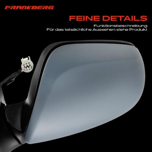 Frankberg 1x Außenspiegel Links für Toyota Yaris P9 1.0L 1.3L 1.4L 1.8L 2005-2012 Bild Frankberg 1x Außenspiegel Links für Toyota Yaris P9 1.0L 1.3L 1.4L 1.8L 2005-2012
