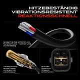 1x Lambdasonde Diagnosesonde Nach Katalysator für Toyota Yaris P1 4-Polig 1.0L 2003-2005