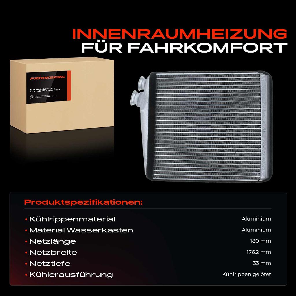 1x Wärmetauscher Innenraumheizung für Land Rover Discovery Freelander Volvo V60 155
