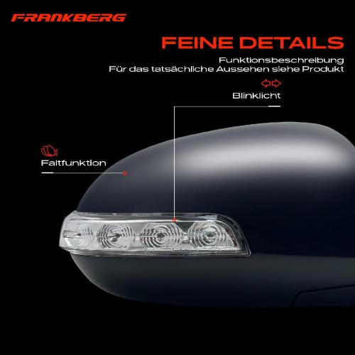 Frankberg 1x Außenspiegel Rechts für Hyundai i30 Kombi FD 1.4L 1.6L 2.0L 2007-2012 Bild Frankberg 1x Außenspiegel Rechts für Hyundai i30 Kombi FD 1.4L 1.6L 2.0L 2007-2012
