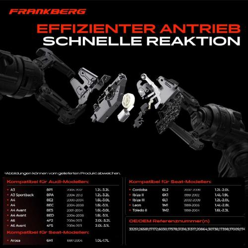 Frankberg 1x Türschloss Fahrzeugheckklappe für VW Golf Skoda Seat Leon Bild Frankberg 1x Türschloss Fahrzeugheckklappe für VW Golf Skoda Seat Leon