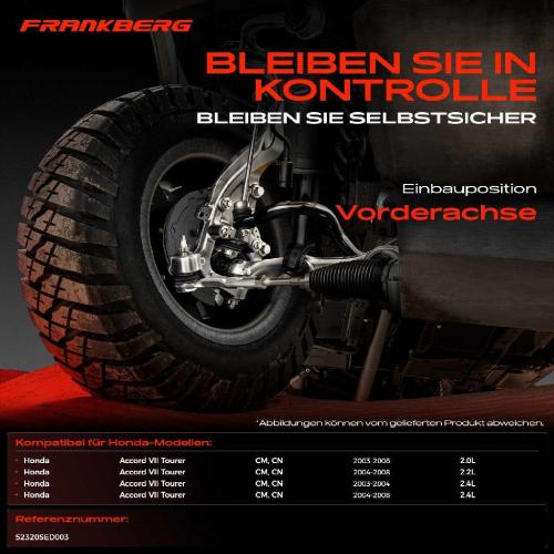 2x Koppelstange Vorderachse für Honda Accord VII Tourer CM CN 2.0L 2.2L 2.4L 2003-2008 Bild 2x Koppelstange Vorderachse für Honda Accord VII Tourer CM CN 2.0L 2.2L 2.4L 2003-2008