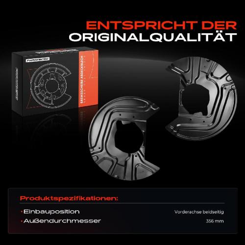 Frankberg 2x Ankerblech Bremsscheibe Vorderachse Beidseitig für BMW X3 E83 xDrive18d xDrive25i xDrive35d Bild Frankberg 2x Ankerblech Bremsscheibe Vorderachse Beidseitig für BMW X3 E83 xDrive18d xDrive25i xDrive35d