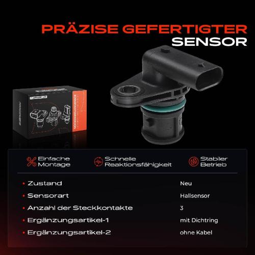1x Nockenwellenposition Sensor für Opel Astra J K Insignia A B Meriva B Zafira 1.6L Bild 1x Nockenwellenposition Sensor für Opel Astra J K Insignia A B Meriva B Zafira 1.6L