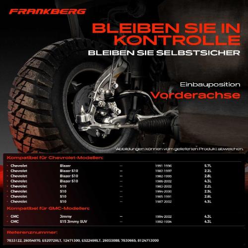 1x Querlenker Satz Vorderachse für Chevrolet Blazer S10 Pick-up GMC Jimmy S15 SUV 5.7L 2.8L 4.3L 2.5L 1982-2002 Bild 1x Querlenker Satz Vorderachse für Chevrolet Blazer S10 Pick-up GMC Jimmy S15 SUV 5.7L 2.8L 4.3L 2.5L 1982-2002