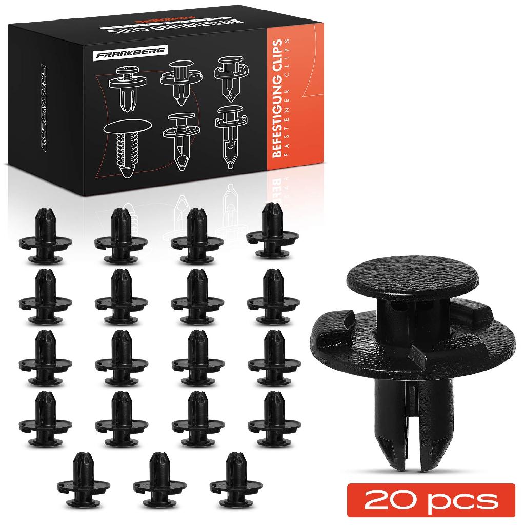Frankberg 20x Befestigungsclips Stoßstange für Mazda 2 3 5 6 CX-3 Nissan Micra 4 5 Navara