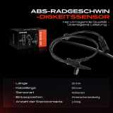 1x ABS Sensor Hinterachse beidseitig für Alfa Romeo Brera Mito Fiat Grande Punto Evo Opel Corsa D Bj ab 2005