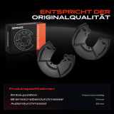 2x Ankerblech Bremsscheibe Hinterachse Beidseitig für Alfa Romeo 145 Fia tBrava Marea Lancia Dedra