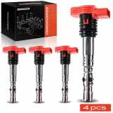 Frankberg 4x Zündmodul Zündspule für Audi A4 Avant Cabriolet 8E2 8EC 8E5 8ED 8H7 A6 4B2 4B4 4F2 A8 4E2 4E8