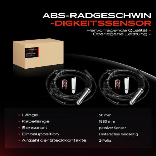 2x ABS Sensor Hinten für Land Rover Defender Cabrio Pick-up Station Wagon 2.2L 2.4L 2006-2016 Bild 2x ABS Sensor Hinten für Land Rover Defender Cabrio Pick-up Station Wagon 2.2L 2.4L 2006-2016