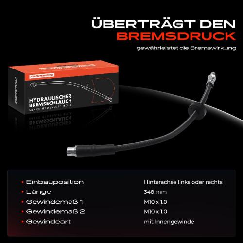 1x Bremsschlauch Bremsschläuche Hinterachse Links oder Rechts für VW Lupo Audi A6 Allroad Avant 4F Bild 1x Bremsschlauch Bremsschläuche Hinterachse Links oder Rechts für VW Lupo Audi A6 Allroad Avant 4F