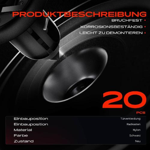 Frankberg 20x Befestigungsclips Türverkleidung Radkasten für Mitsubishi Colt Galant Toyota Supra Bild Frankberg 20x Befestigungsclips Türverkleidung Radkasten für Mitsubishi Colt Galant Toyota Supra