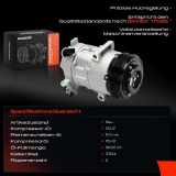 1x Klimakompressor für Opel Corsa E X15 Corsa E Kasten/Schrägheck