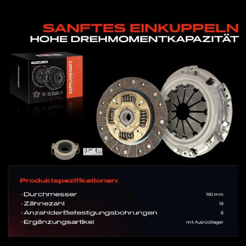 1x Kupplungssatz für Mitsubishi Mirage Stufenheck A1A Mirage/Space Star Schrägheck A0A 1.2L 1.0L Bild 1x Kupplungssatz für Mitsubishi Mirage Stufenheck A1A Mirage/Space Star Schrägheck A0A 1.2L 1.0L