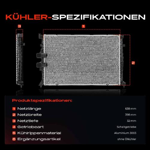 1x Kühler Wasserkühler Motorkühler für Peugeot 406 Coupe 8C 3.0 V6 8E/F 8B 6B Bild 1x Kühler Wasserkühler Motorkühler für Peugeot 406 Coupe 8C 3.0 V6 8E/F 8B 6B