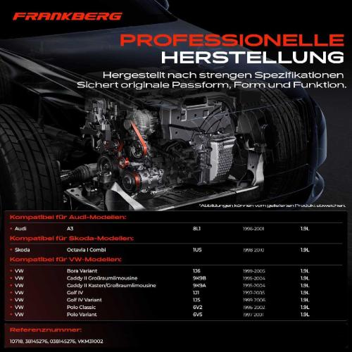 1x Umlenkrolle Führungsrolle für VW Golf Polo Bora Skoda Octavia Audi A3 Bild 1x Umlenkrolle Führungsrolle für VW Golf Polo Bora Skoda Octavia Audi A3