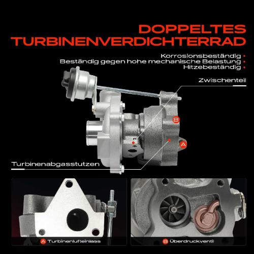 Frankberg 1x Abgasturbolader für Dacia Logan Nissan Almera II II Hatchback Kubistar Kasten Micra III Note Renault Bild Frankberg 1x Abgasturbolader für Dacia Logan Nissan Almera II II Hatchback Kubistar Kasten Micra III Note Renault