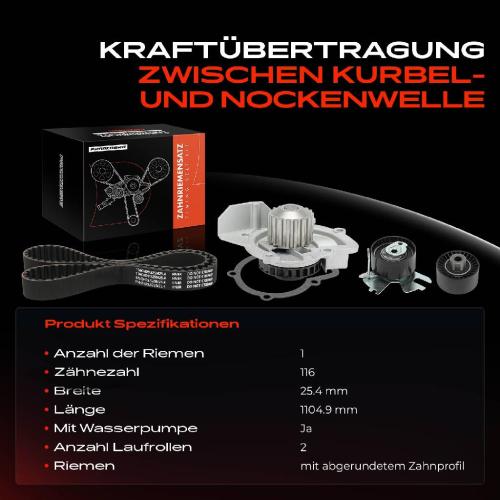 1x Zahnriemensatz Zahnriemen Wasserpumpe für Citroën C4 C8 Jumpy Ford Focus Peugeot Bild 1x Zahnriemensatz Zahnriemen Wasserpumpe für Citroën C4 C8 Jumpy Ford Focus Peugeot
